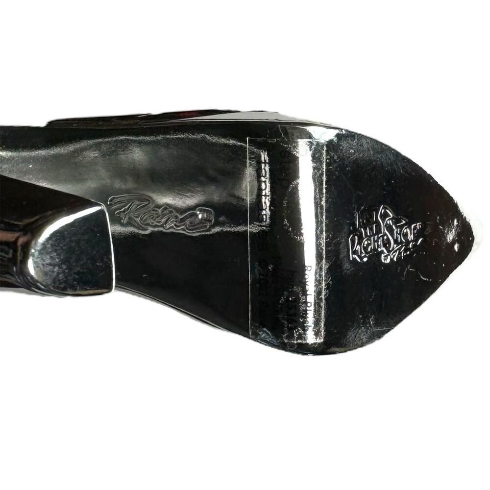 Just The Right Shoe Raine Royal Plush Silver Heels Collectible Miniature Vintage - Picture 6 of 8